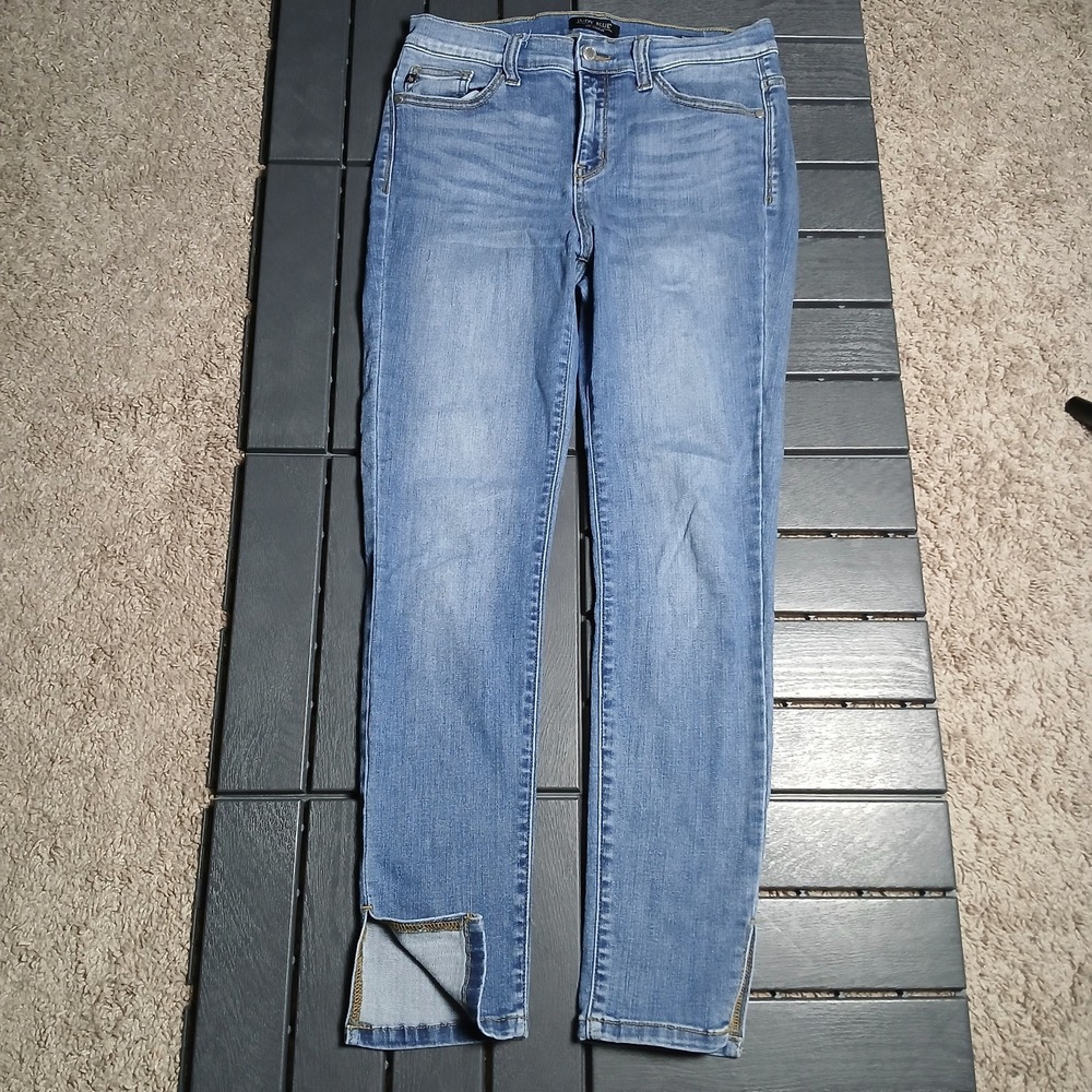 Judy Blue Los Angeles Boot Cut Jeans Womens Sz 7/28 Skinny Custom Denim JB149 - Picture 1 of 13